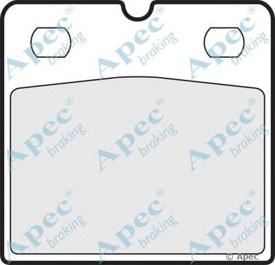 APEC BRAKING pad1422 -  Комплект тормозных колодок, дисковый тормоз